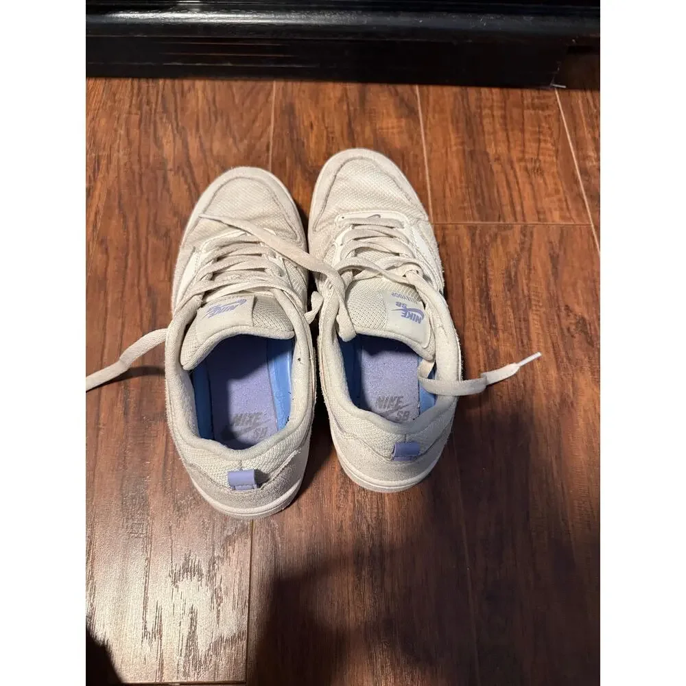 Women's Nike Alleyoop SB Summit White Light Thistle Shoes - Size 6
